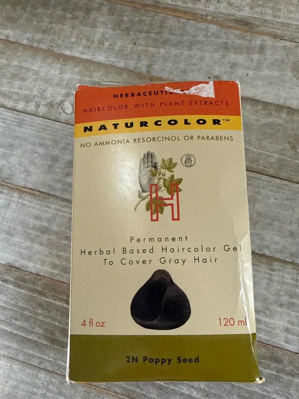 Naturcolor 2N Poppy Seed Herbal Permanent Haircolor Gel - Poppy Seed